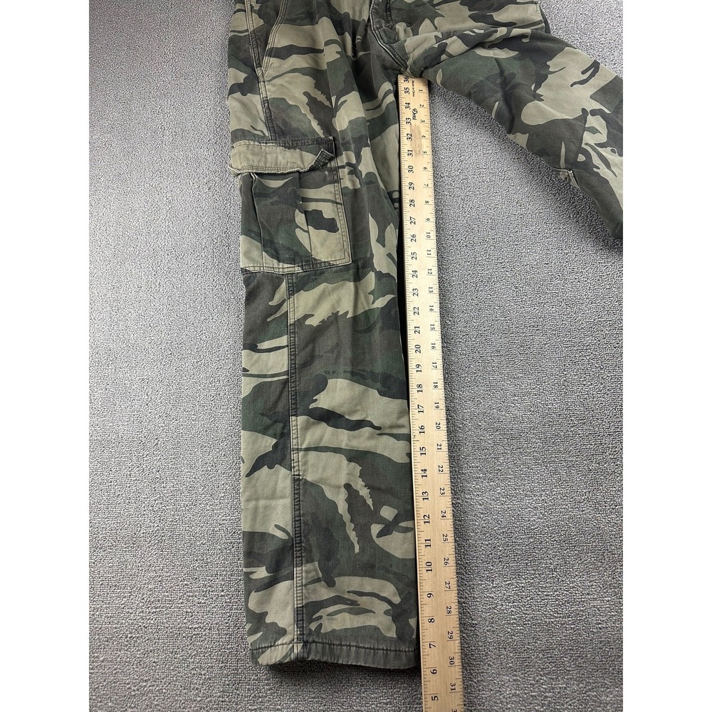Wrangler Cargo Pants Men 30x32 Multi Color Fleece Lined Relaxed Fit Camo Outdoor - Picture 6 of 7